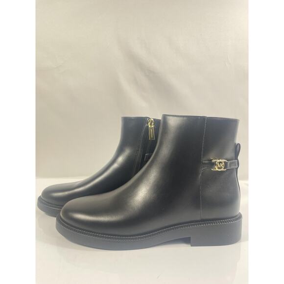 Michael Kors Mandy Bootie Boots Womens Size 8M Black Faux Leather Ankle Logo main image 9